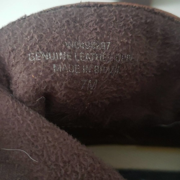 ELITES/ Walking Ankle Boots, Brown Leather with Suede, Size 7M - Picture 11 of 14